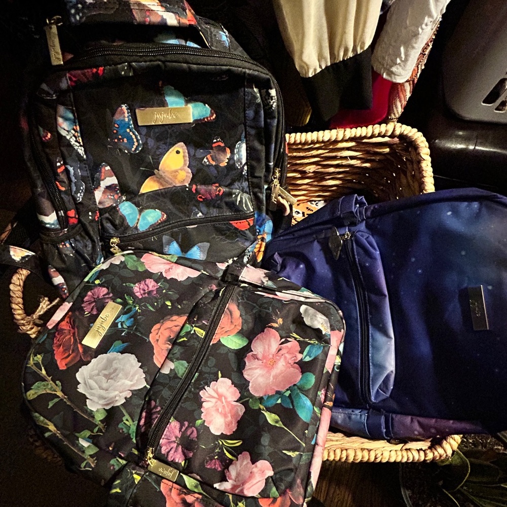 Jujube super backpack set of 2-  FLOWER AND SKY bags only